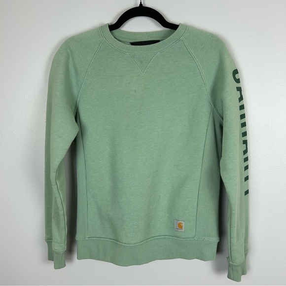 Carhartt Mint Green Sweatshirt Size XS - Picture 2 of 13